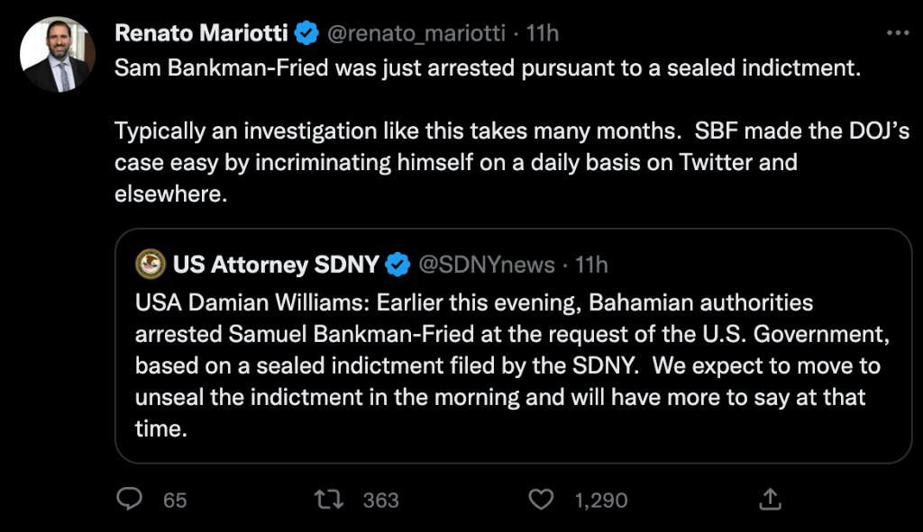 “币圈马斯克”要变“币圈麦道夫”了？SBF若引渡美国<strong></p>
<p>币圈交易</strong>，或面临终身监禁