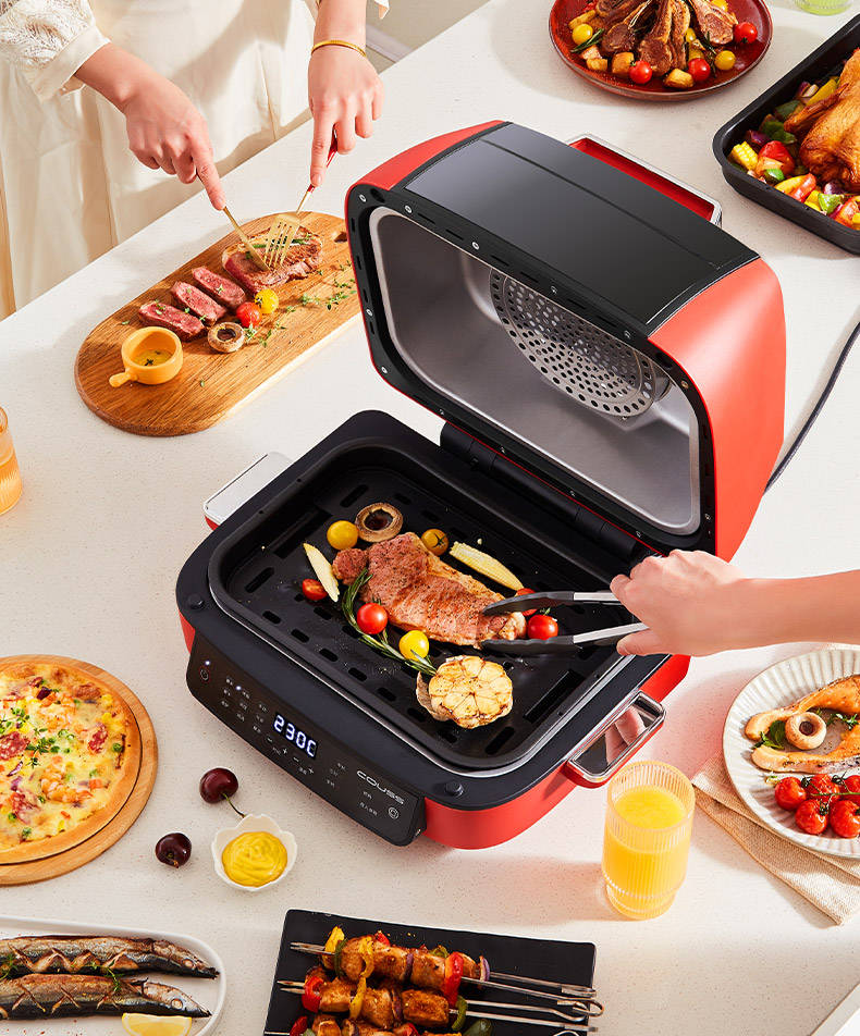 可以空气炸的牛扒机<strong></p>
<p>新上市的股票</strong>，卡士CA507煎炸一体机新上市全城热销！