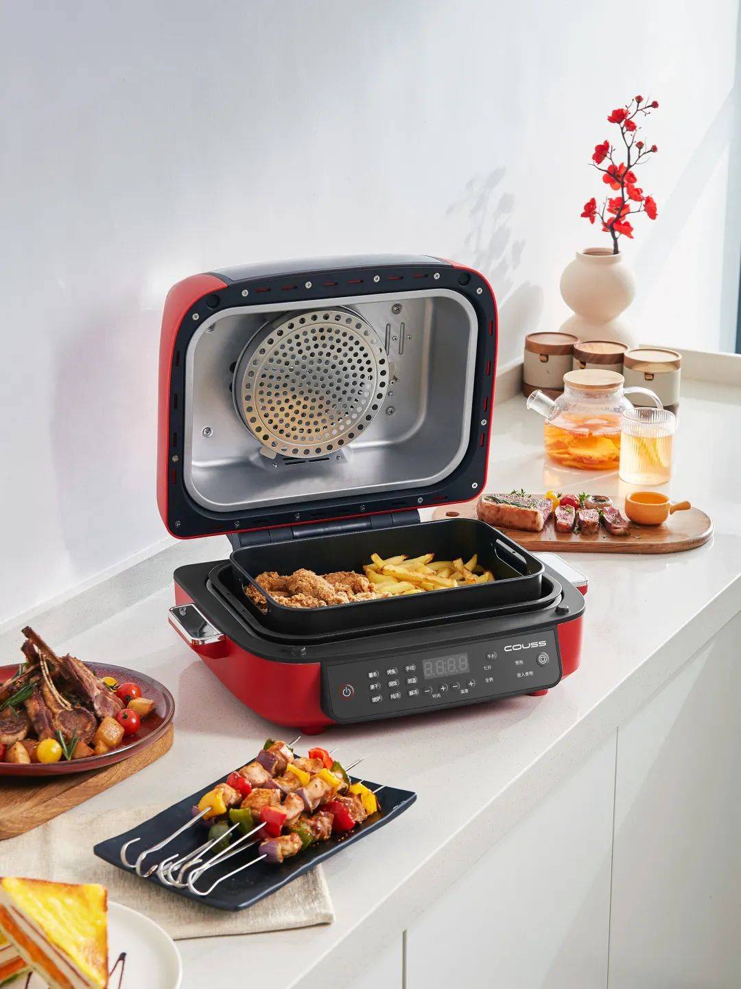 可以空气炸的牛扒机<strong></p>
<p>新上市的股票</strong>，卡士CA507煎炸一体机新上市全城热销！