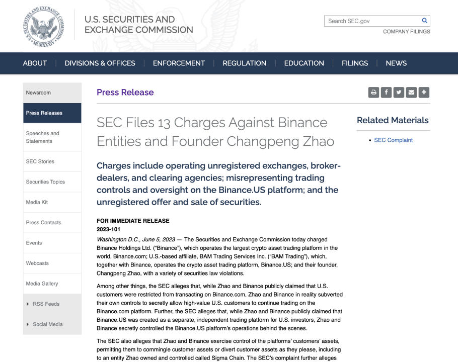 Web3「最大震荡」<strong></p>
<p>币安网</strong>，美监管铁拳砸向币安、Coinbase