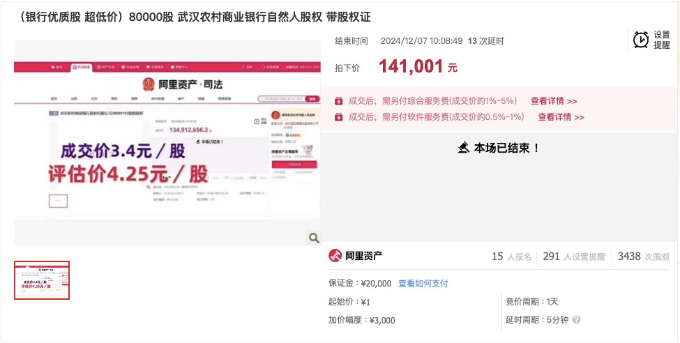 武汉农商行8万股1元起拍：真实性成疑<strong></p>
<p>债券在途交易市场</strong>，内部人加价，外部人难捡漏？