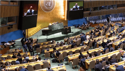 159比9！联大压倒性通过决议，美以彻底拦不住了，现场爆发热烈掌声