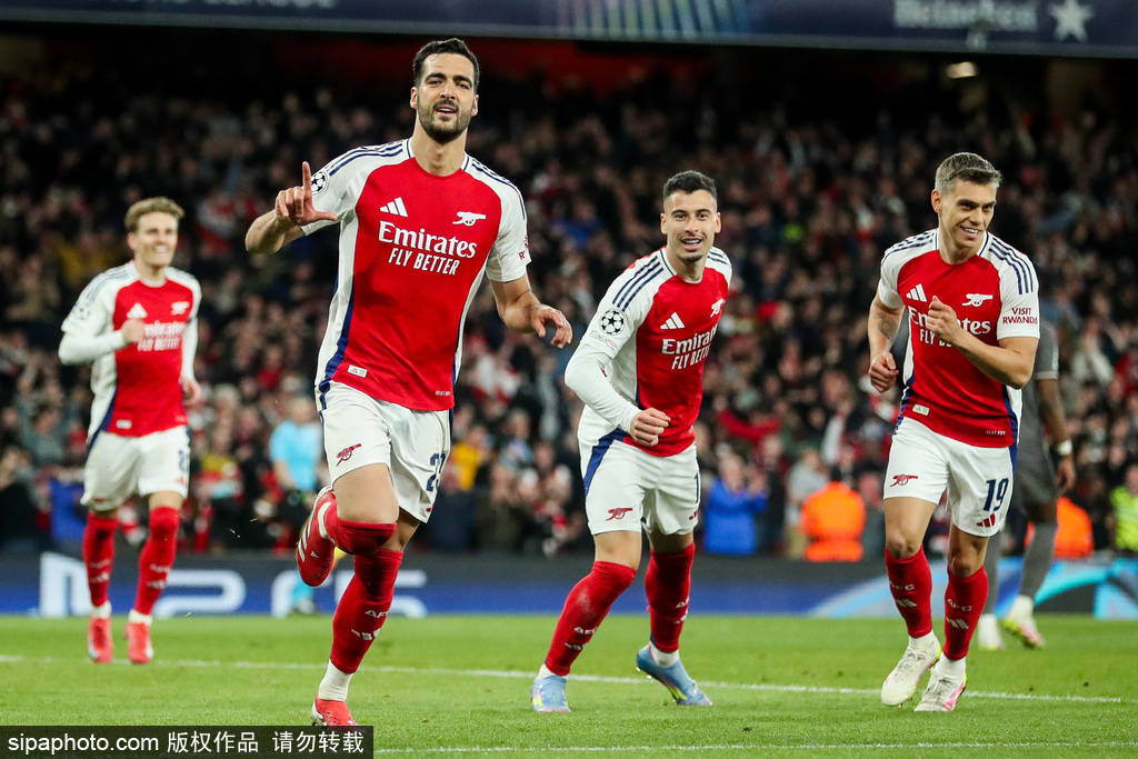 欧冠-赖斯任意球双响+伤退卡马文加染红 阿森纳3-0皇马