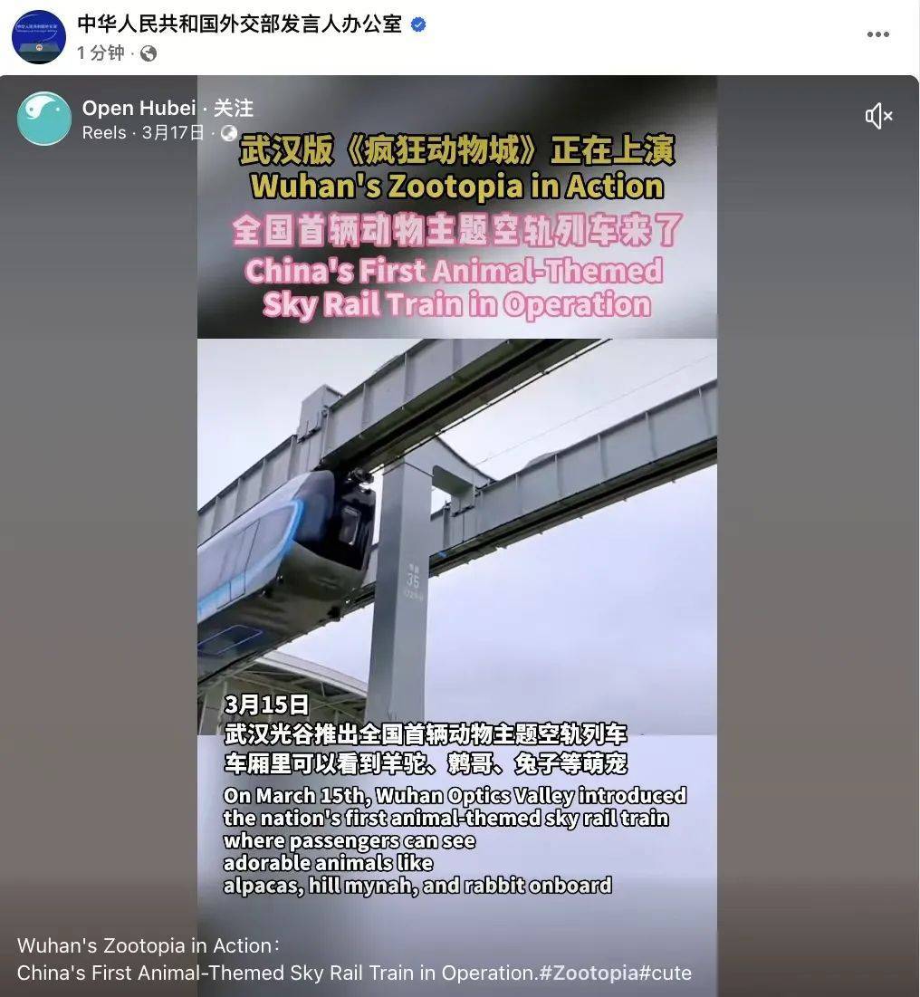 外交部转发<strong></p>
<p>如何买洪门洪币</strong>！武汉空轨上有羊驼