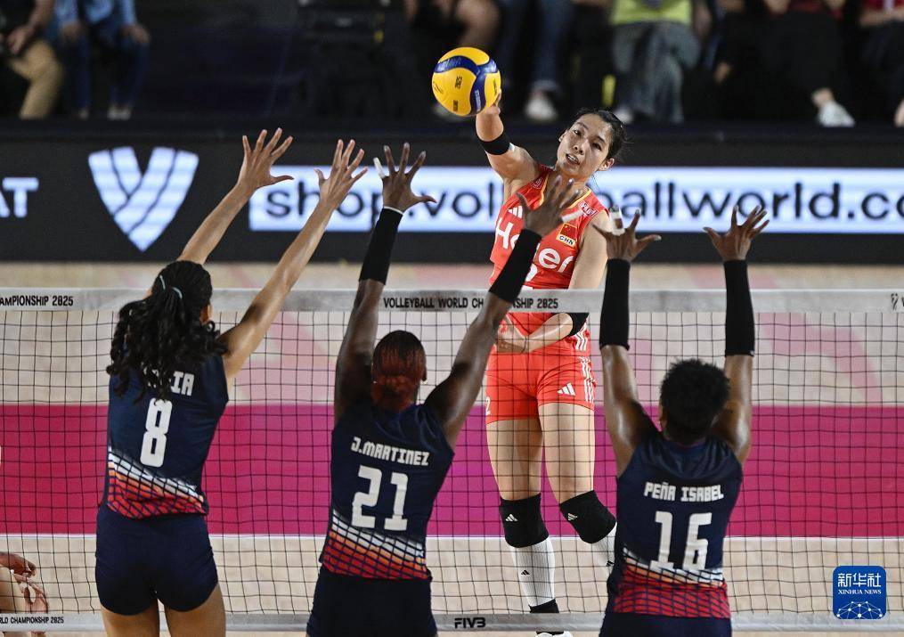 女排世锦赛:中国队胜多米尼加队