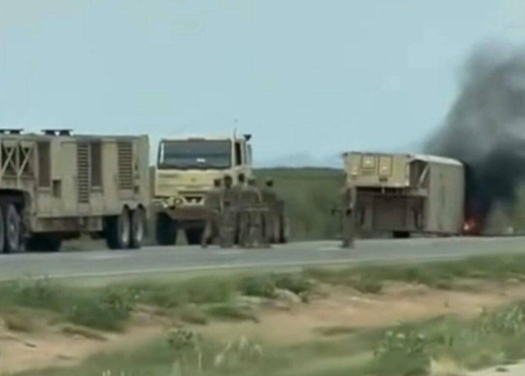 美军再迎噩耗！一声巨响：萨德反导核心当街变废铁<strong></p>
<p>tp钱包</strong>，现场燃起大火