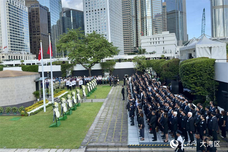 香港举办中国人民抗日战争暨世界反法西斯战争胜利80周年纪念仪式
