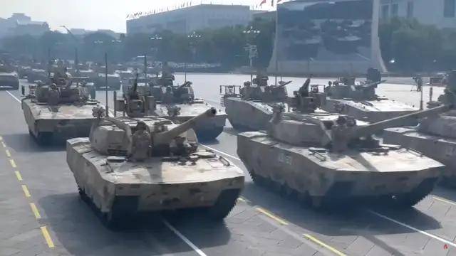 100式坦克<strong></p>
<p>tp钱包下载</strong>？红旗-29？东风-61？九三阅兵都有哪些亮点？