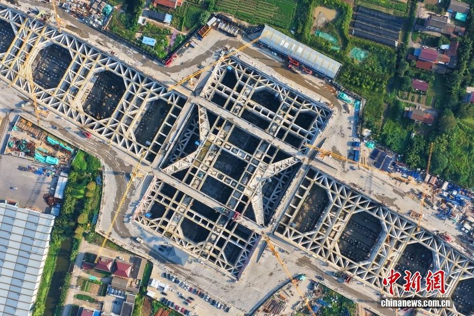 新建上海至南京至合肥高铁建设“加速度” 海门北站进度超七成