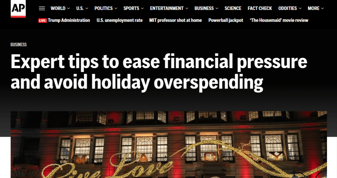 【世界说】当美国假日季遭遇通胀 美最新民调:近七成民众坦言财务焦虑让节日计划“缩水”